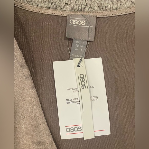 Satin mini wrap dress - Picture 8 of 8